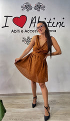 Abito lurex Kor bronzo