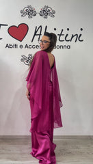 Abito bezz magenta mantella
