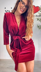 Abito ciniglia vari colori Kor