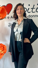 Tailleur viscosa Ferrone nero