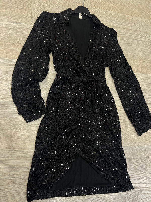 Abito nodo paillettes