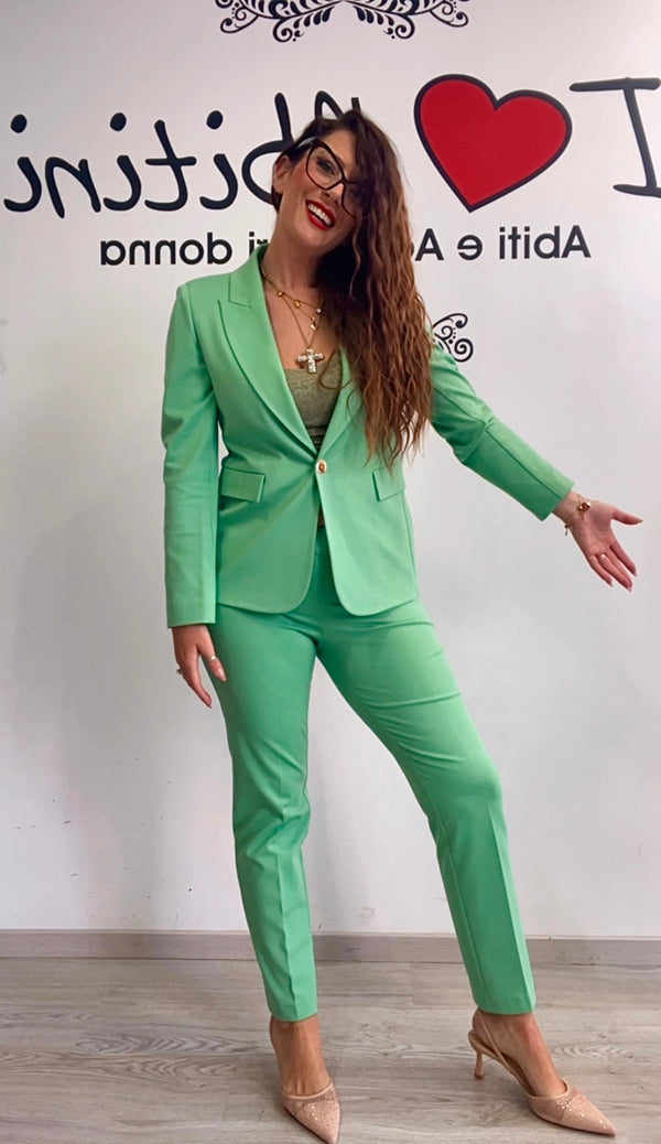Tailleur verde mela eda