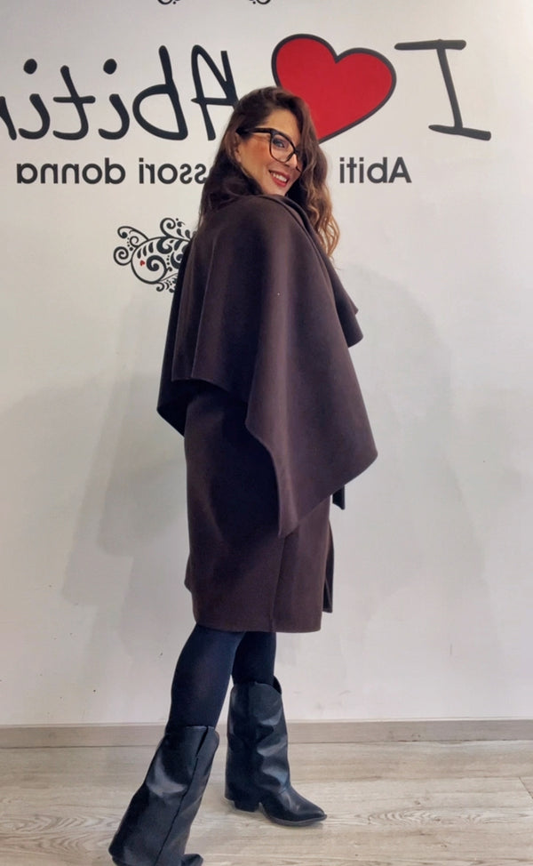 Cappotto/mantella cioccolato