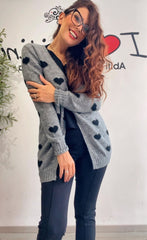 Maglione cuori lolita