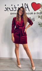 Abito ciniglia vari colori Kor