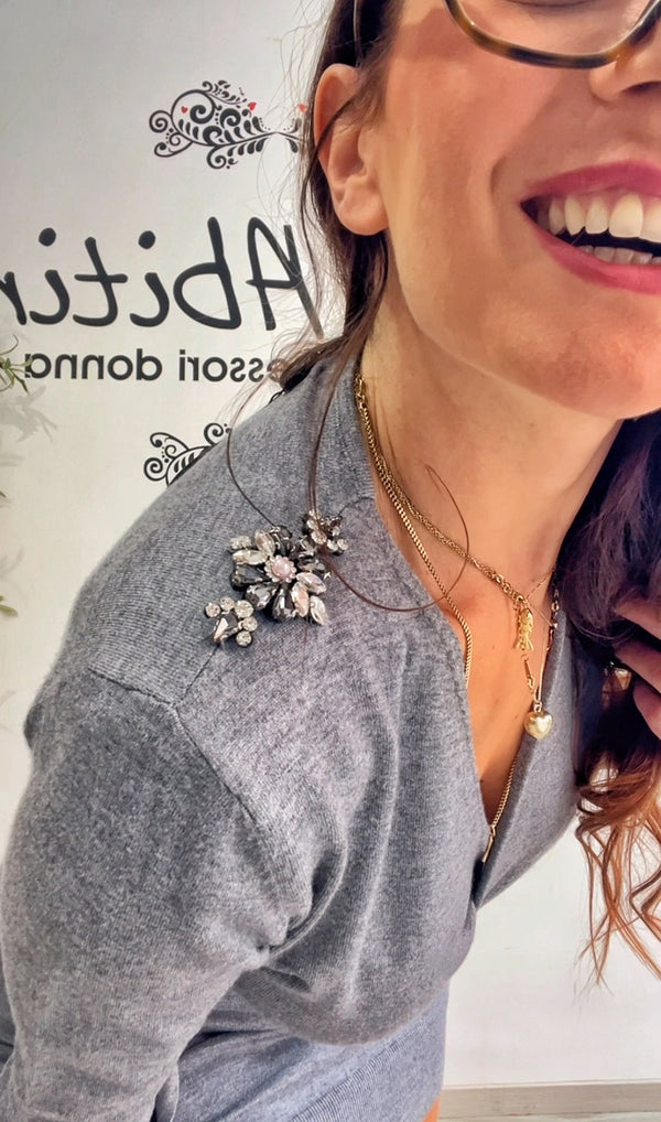 Abito lana strass Kor vari colori