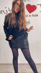 Gonna paillettes vari colori