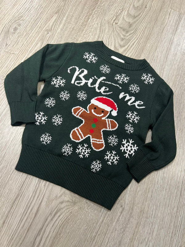 Maglione Natale bimbo/a bite me