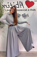 Pantalone over strass