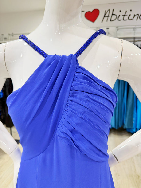 Abito Edas blu strass