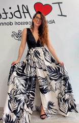 Abito bezz bianco e nero