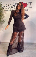 Abito gonna pizzo lum