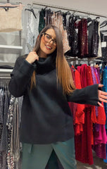 Maxi maglia carola bordeaux