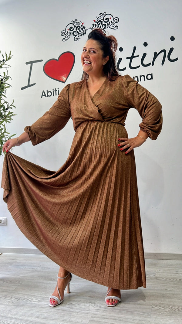 Abito glitter vari colori liza