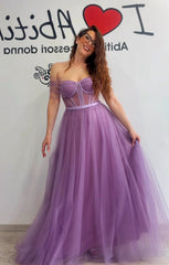 Abito tulle lilla
