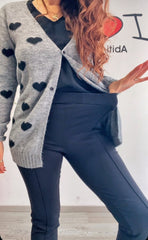 Pantalone stretto nero sara