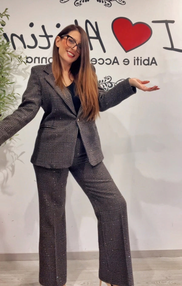 Tailleur con micro paillettes