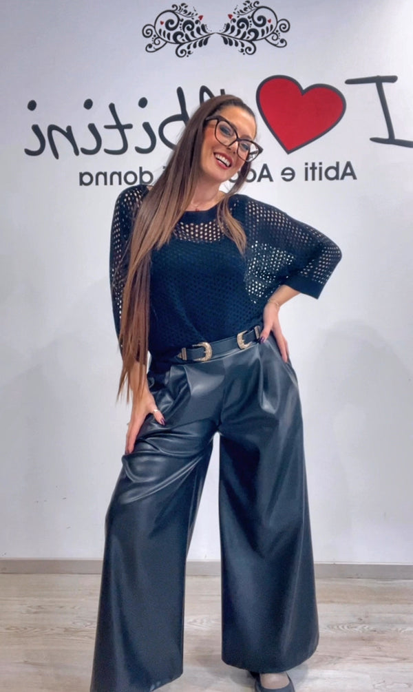 Pantalone ecopelle vari colori