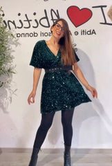 Abito paillettes vari colori