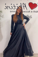 Abito sara nero collana