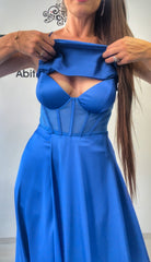 Abito clarissa blu elettrico tg m oggi in arrivo più colori