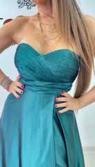 Abito Valeria raso verde