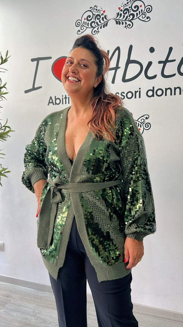 Cardigan paillettes ferrone