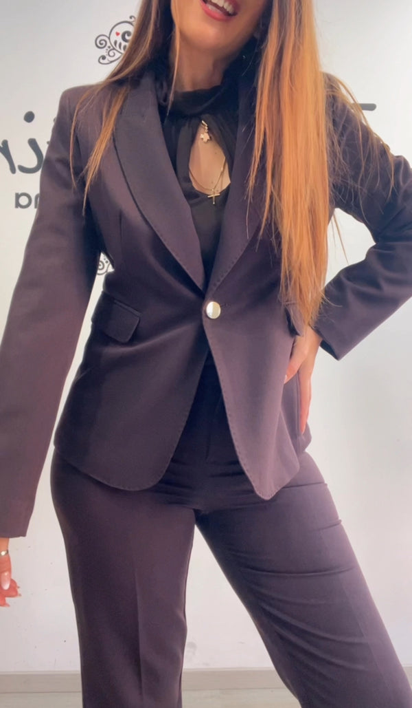 Tailleur Edas cioccolato