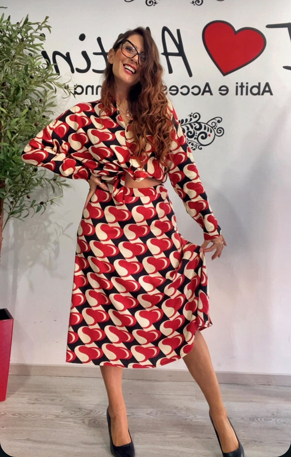 Gonna fantastica fantasia rossa