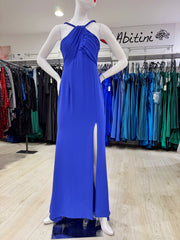 Abito Edas blu strass