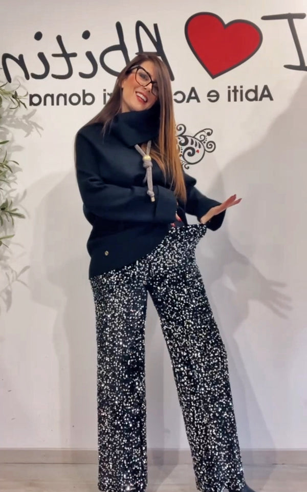 Pantalone paillettes vari colori
