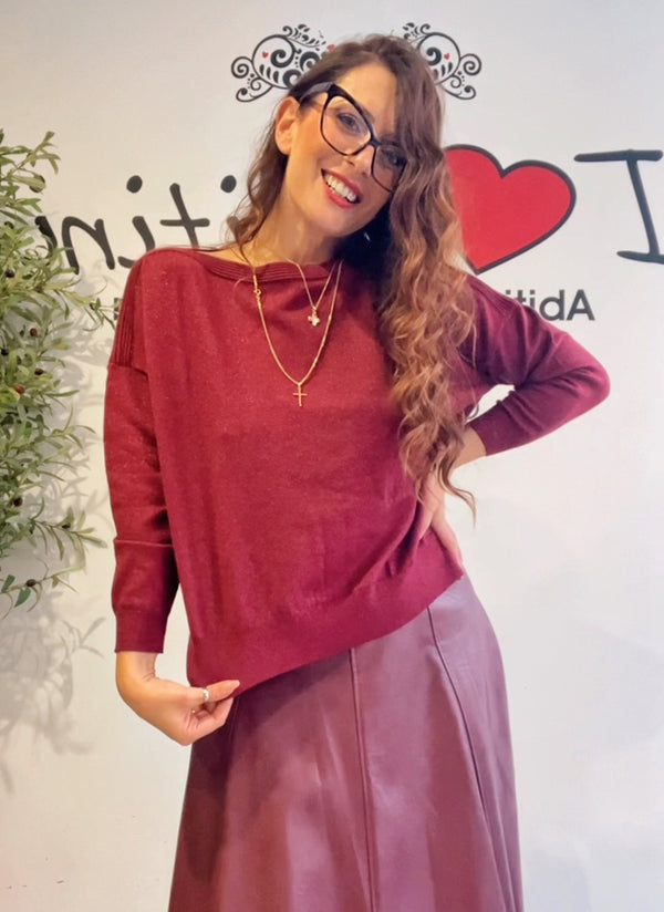 Maglioncino bordeaux carola