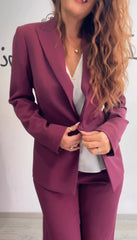 Tailleur bordeaux Ferrone