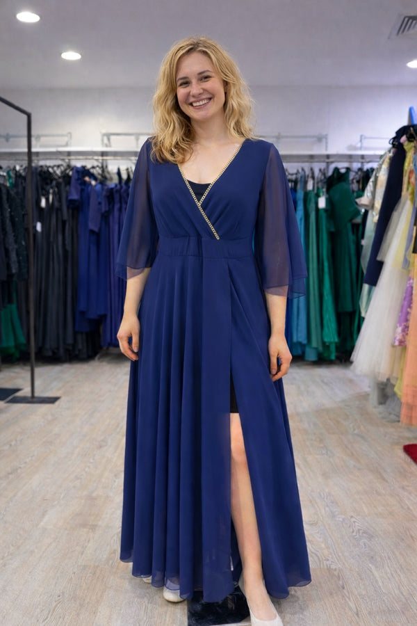 Abito blu Edas catena oro