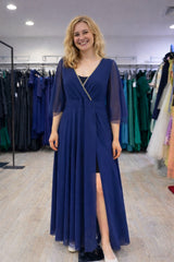 Abito blu Edas catena oro