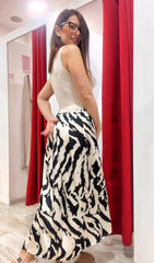 Abito gonna fantasia