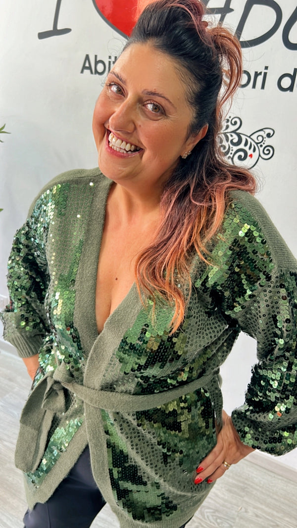 Cardigan paillettes ferrone