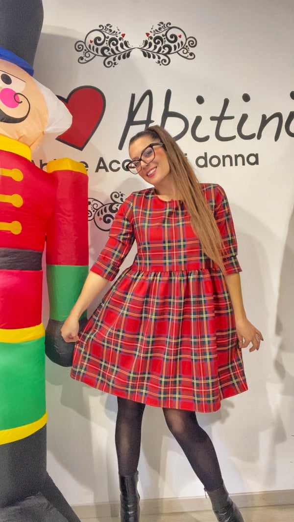 Abito tartan tg unica