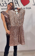 Abitino paillettes schiena nuda