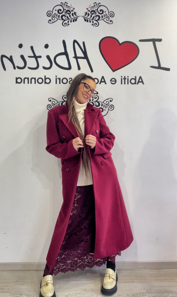 Cappotto bordeaux