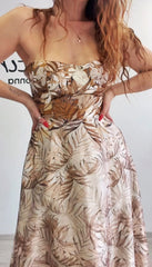 Abito Sara fantasia champagne