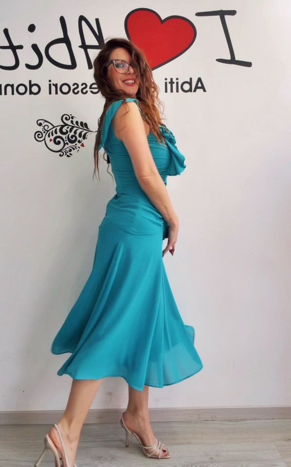 Abito bezz vari colori trappeggio