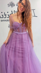 Abito tulle lilla