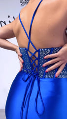 Abito sirena corpetto strass