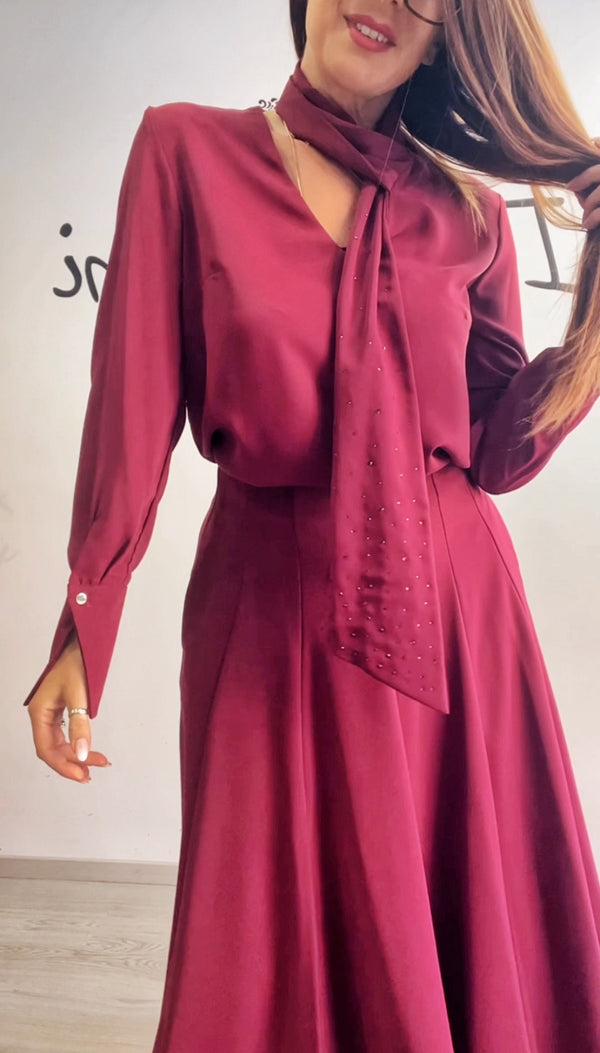 Casacca Edas med bordeaux