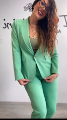 Tailleur verde mela eda