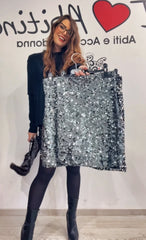 Gonna paillettes vari colori