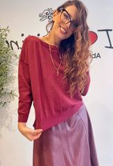 Maglioncino bordeaux carola
