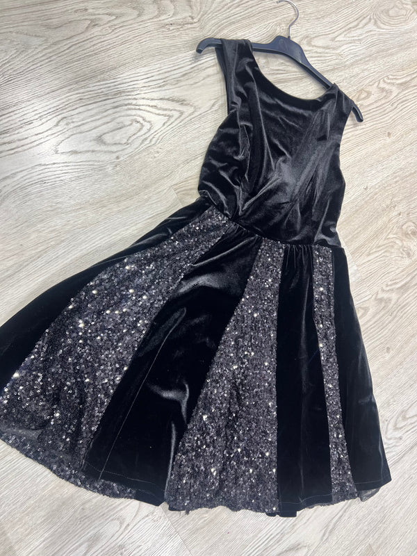 Abito ciniglia e paillettes vari colori