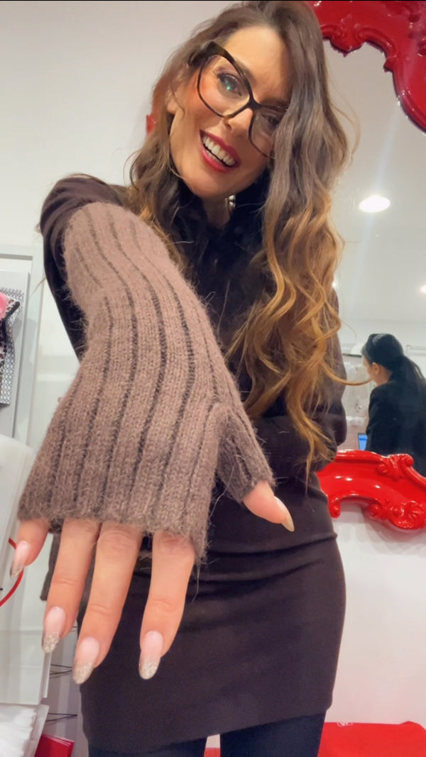 Manicotti lana vari colori